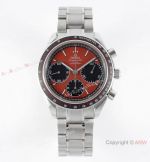 Swiss Omega Speedmaster Racing Red Dial Steel A7750 Watch 40mm for Men